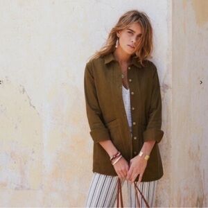 Sezane Olive Green Jacket